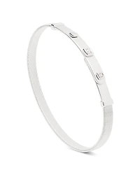 Marco Bicego 18K White Gold & Diamond Masai Coil Bangle Bracelet