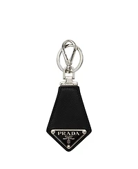 Saffiano Leather Keychain