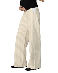 The Lou Maternity Jeans Natural Stripe