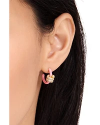 Ropes & Knots Pavé Knot Hoop Earrings