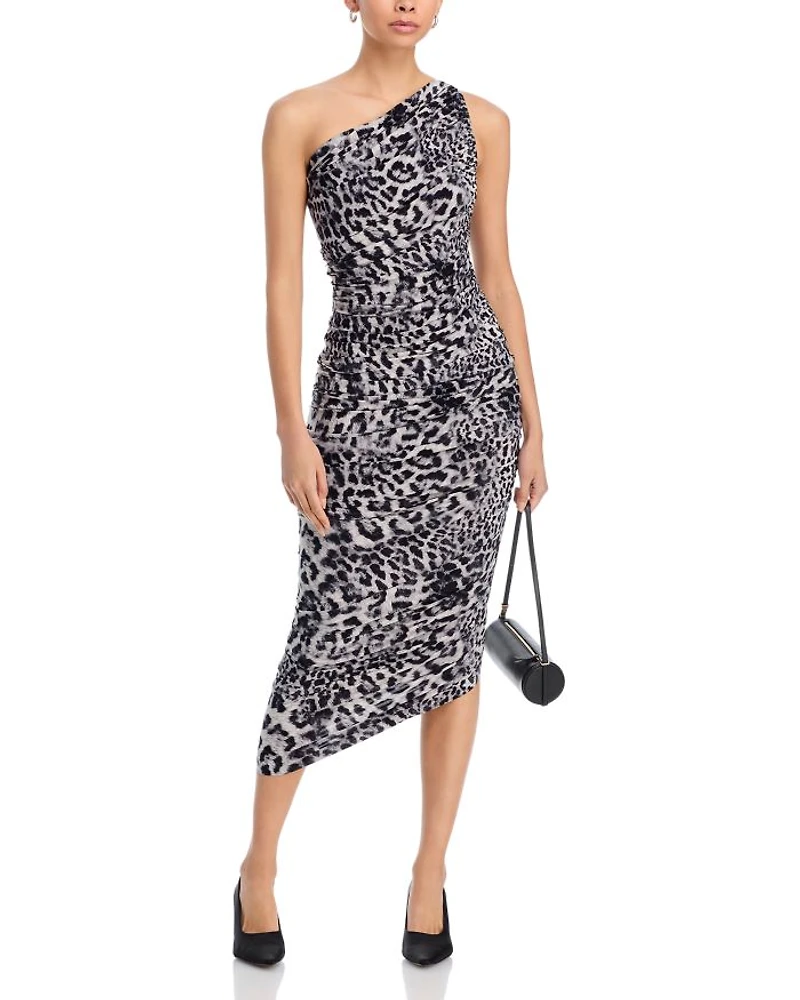 Diana Printed Asymmetric Gown
