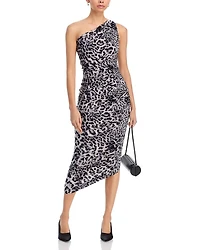 Diana Printed Asymmetric Gown