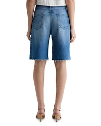 Hattie Cinched High Rise Bermuda Jean Shorts Sweetwater