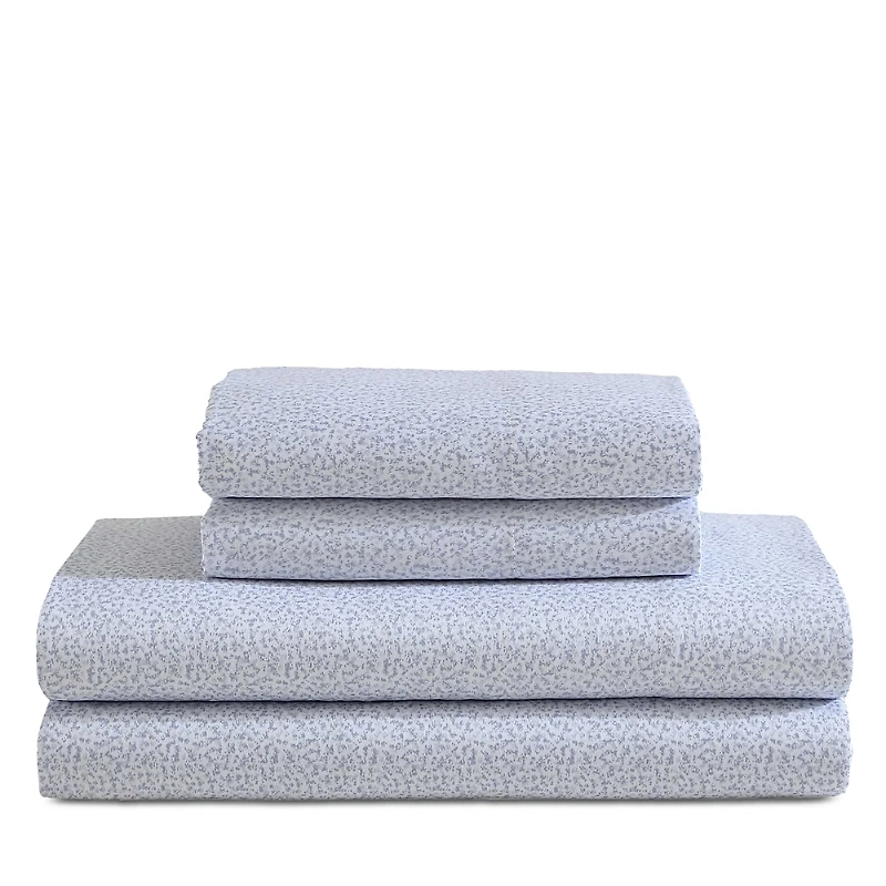 Calvin Klein Printed Cotton Sateen 4 Piece Sheet Set
