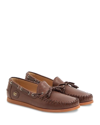 Valentino Garavani Men's Leather Boat Shoes