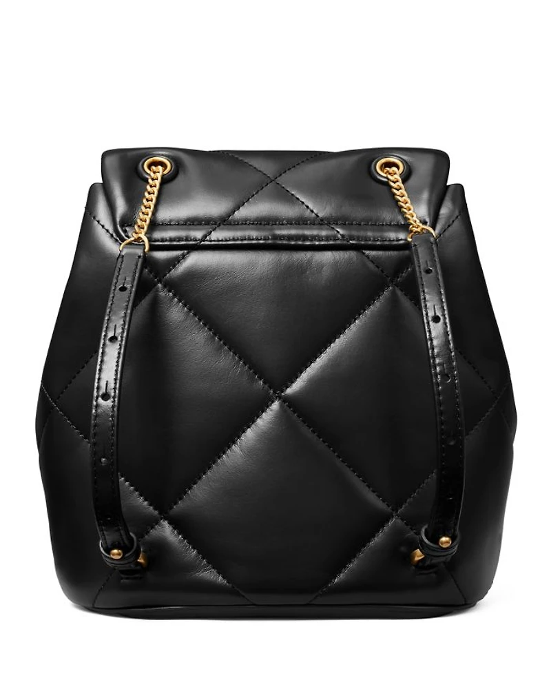 Kira Diamond Quilted Small Backpack