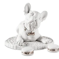 French Bulldog with Macarons Re-Deco Sculpture