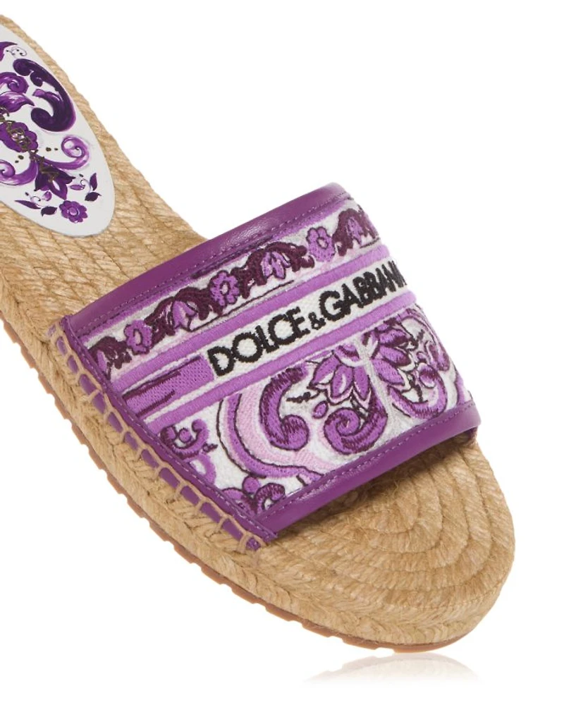 Women's Espadrille Slide Sandals