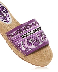 Women's Espadrille Slide Sandals