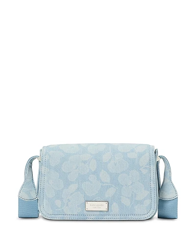 kate spade new york Liv Printed Denim Small Flap Crossbody