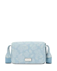 kate spade new york Liv Printed Denim Small Flap Crossbody