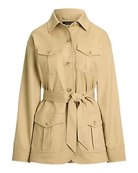 Double Faced Stretch Cotton Field Jacket