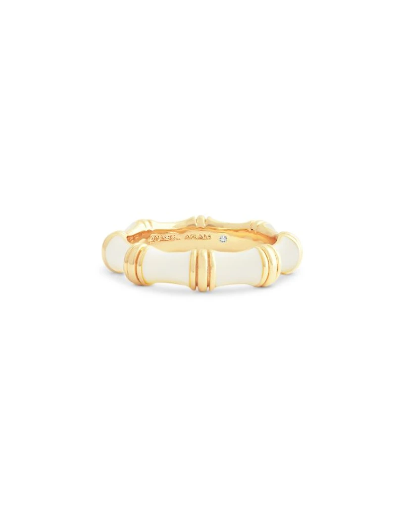 White Bamboo Band Ring