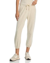 perfectwhitetee Gogo Terry Cropped Jogger Pants