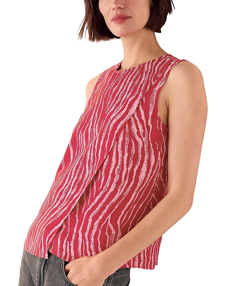 Whistles Zebra Layered Tank Top