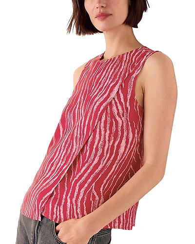 Whistles Zebra Layered Tank Top