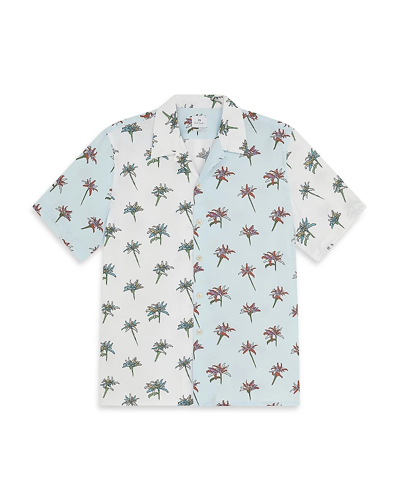 Ps Paul Smith Mix Up Print Regular Fit Short Sleeve Shirt