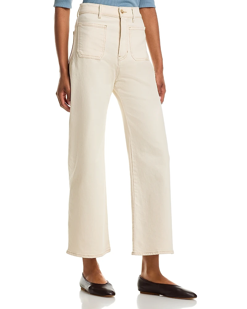 Veronica Beard Grant High Rise Wide Leg Jeans