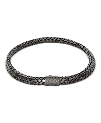 John Hardy Sterling Silver Black Rhodium Icon Bracelet, 6.5mm