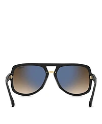 Victory Square Double Bridge Sunglasses, 59mm