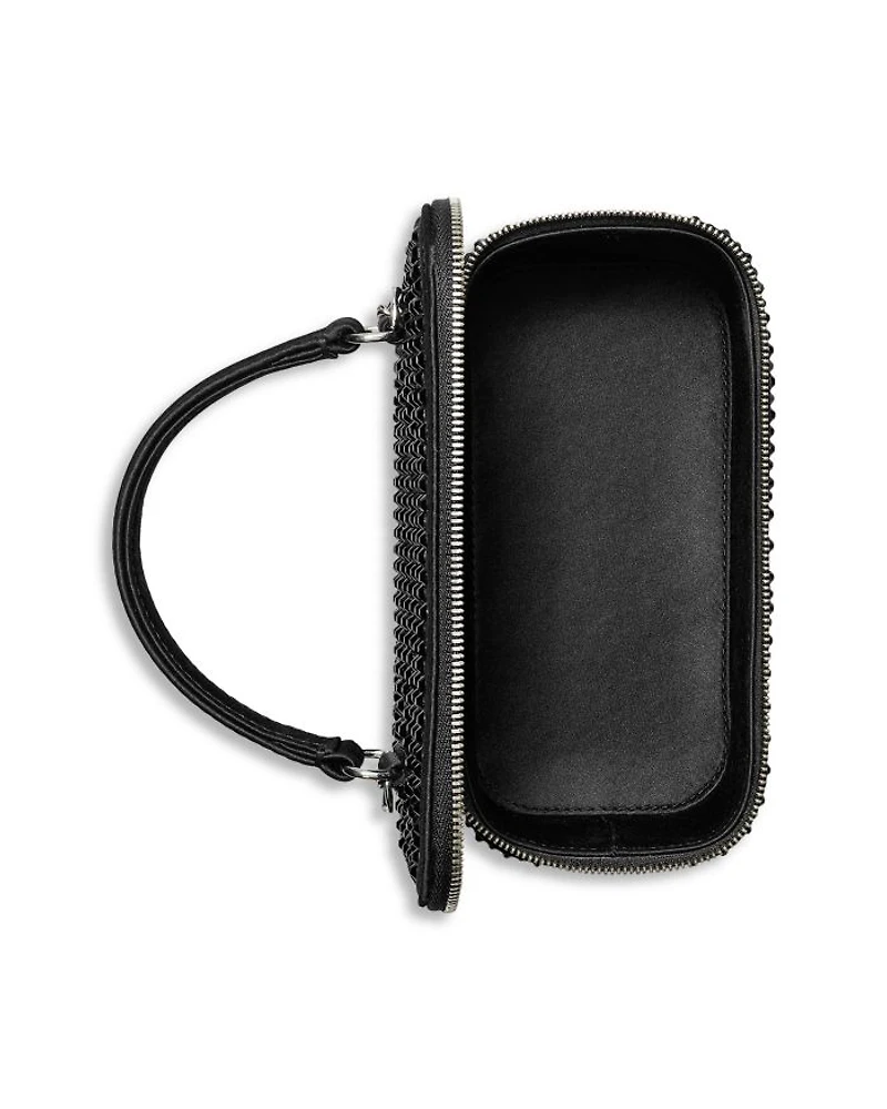 Kira Embellished Satin Vanity Case
