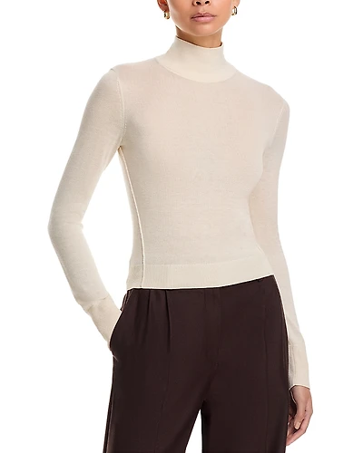 Frame Slim Turtleneck Wool Sweater
