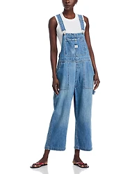 Denimist Cropped Denim Overalls