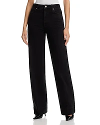 Frame The Streamline High Rise Straight Leg Jeans