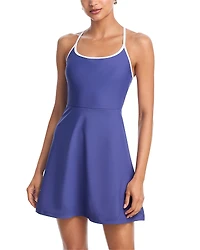 Aqua Adjustable Strap Dress - Exclusive