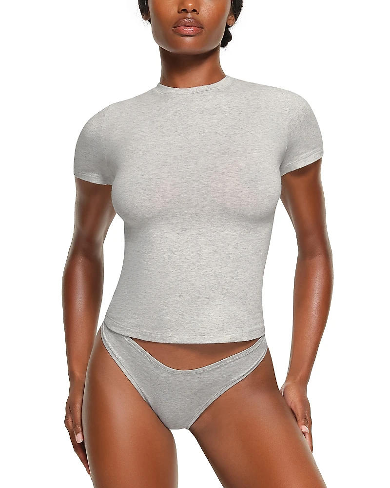 Skims Cotton Jersey Short Sleeved Tee