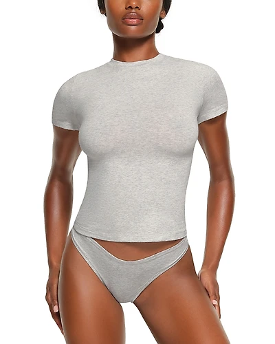 Skims Cotton Jersey Short Sleeved Tee