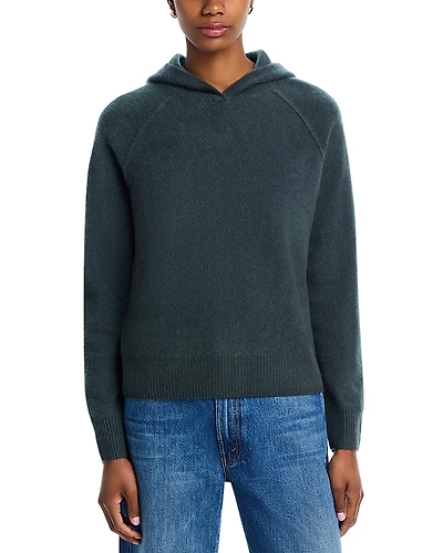 Aqua 100% Cashmere Super Brushed Hoodie - Exclusive