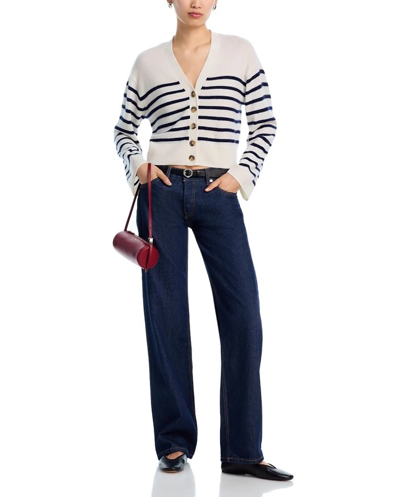 Cashmere V Neck Cardigan Sweater - Exclusive