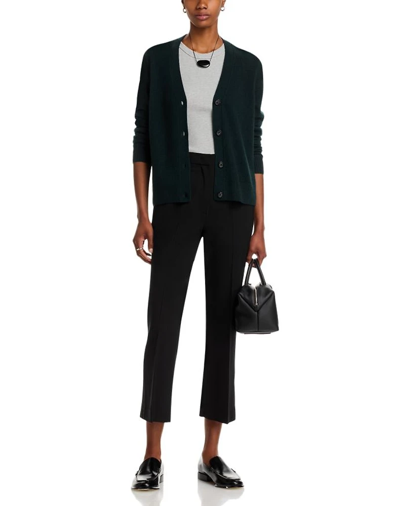 Grandmother Cashmere V Neck Cardigan Sweater - Exclusive