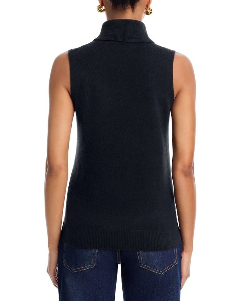 Split Hem  Turtleneck Tank - Exclusive
