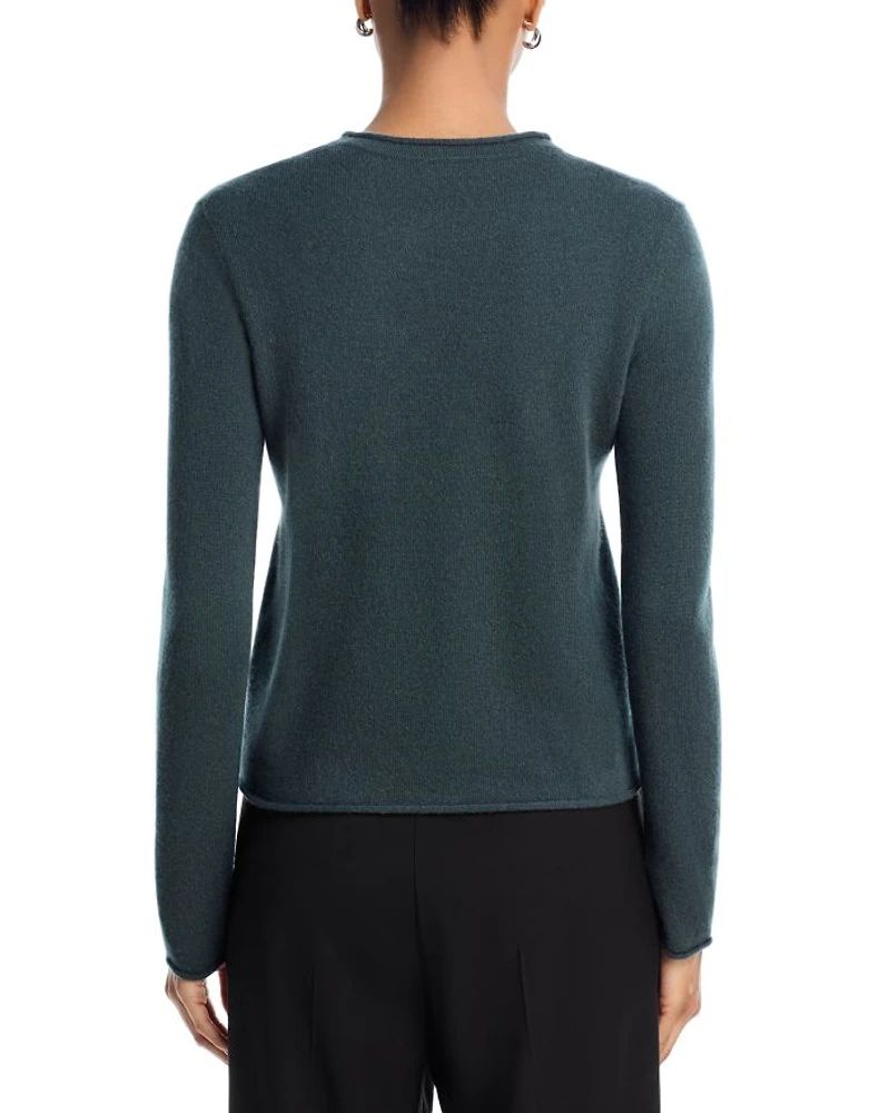 Rolled Edge Cashmere Sweater