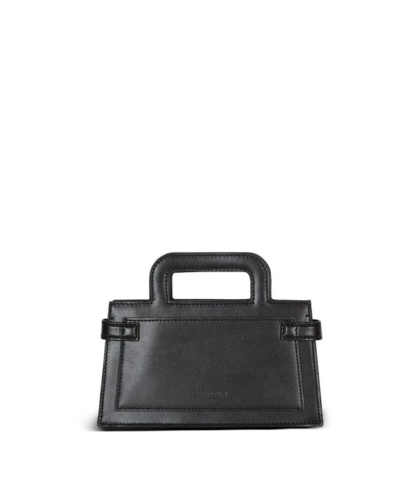 B-Buzz Small Top Handle Monogrammed Canvas and Leather Bag