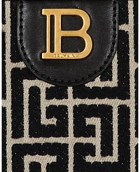 B-Buzz Small Top Handle Monogrammed Canvas and Leather Bag