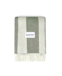 Maison Deux Rough Stripe Agave Blanket, 51 L x 78 W