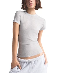Skims Sheer Cotton Crewneck Tee