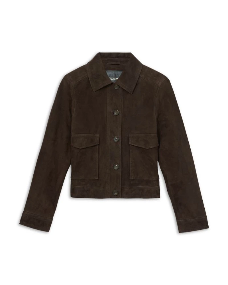 Hanson Suede Trucker Jacket