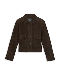 Hanson Suede Trucker Jacket