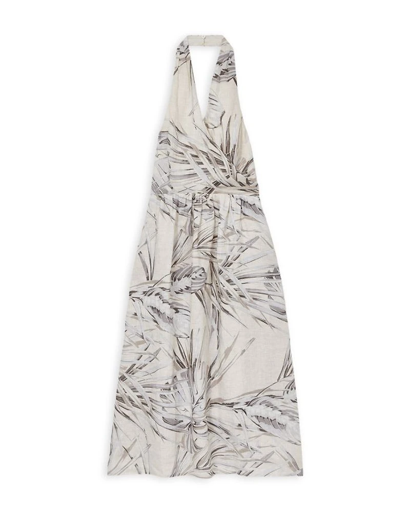 Carla Linen Halter Dress
