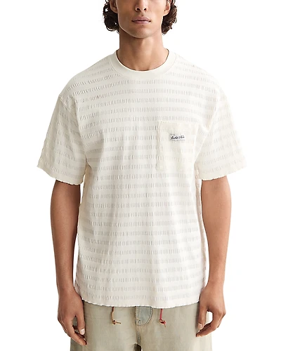 Scotch & Soda Relaxed Fit Tonal Stripe Pocket Tee