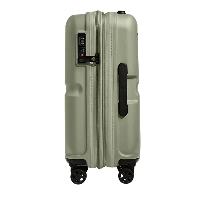 Single Stripe Expandable Carry On Suitcase