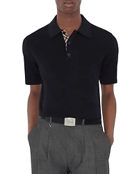 M Marcus Slim Fit Short Sleeve Wool Polo Sweater