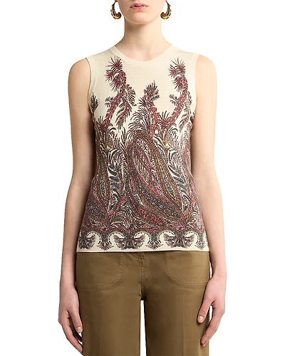 Etro Silk & Cashmere Tank