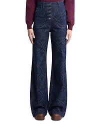 Etro Paisley Bootcut Jeans