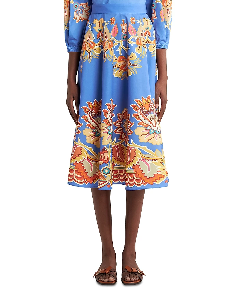 Etro Printed Midi Skirt