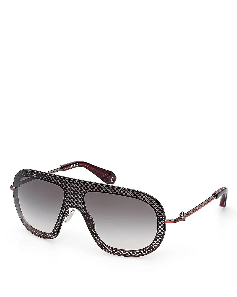 Christian Louboutin Shield Sunglasses, 130mm
